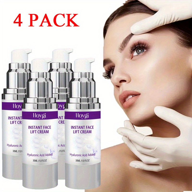 4 Packs Instant Face Lift Cream with Kojic Acid, Collagen & Retinol - 30ml/1.05…