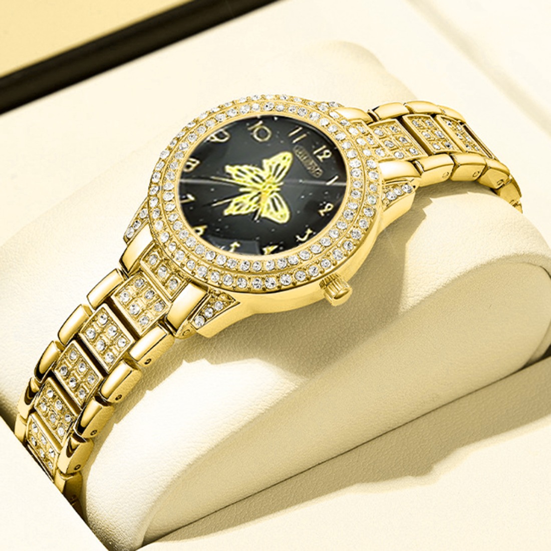 5pcs Elegant Watch and Set - Minimalist Stainless Quartz Watch Collection with Matching Necklace, Ring & Earrings, Analog Dial Round Face for Casual & Dressy Occasions, Perfect Holiday Gift - Image 6