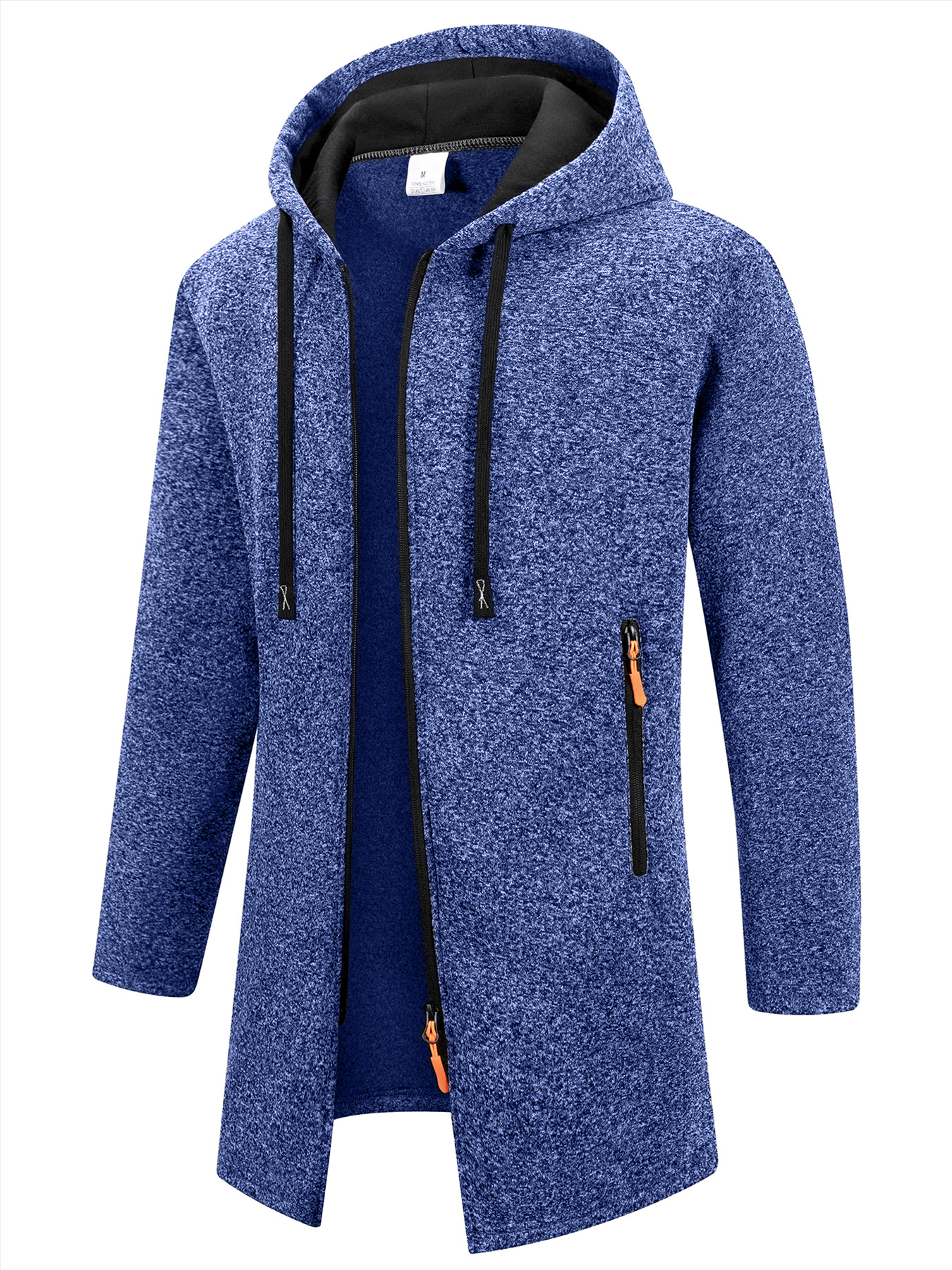 2pcs Men'S Casual Sportswear Set | Fashionable Solid Color Hooded Jacket with Drawstring and Zipper, Long Sleeve, Drawstring Cuffed Pants with Pockets | Fall/Winter, Regular Fit, Casual Style - Image 20