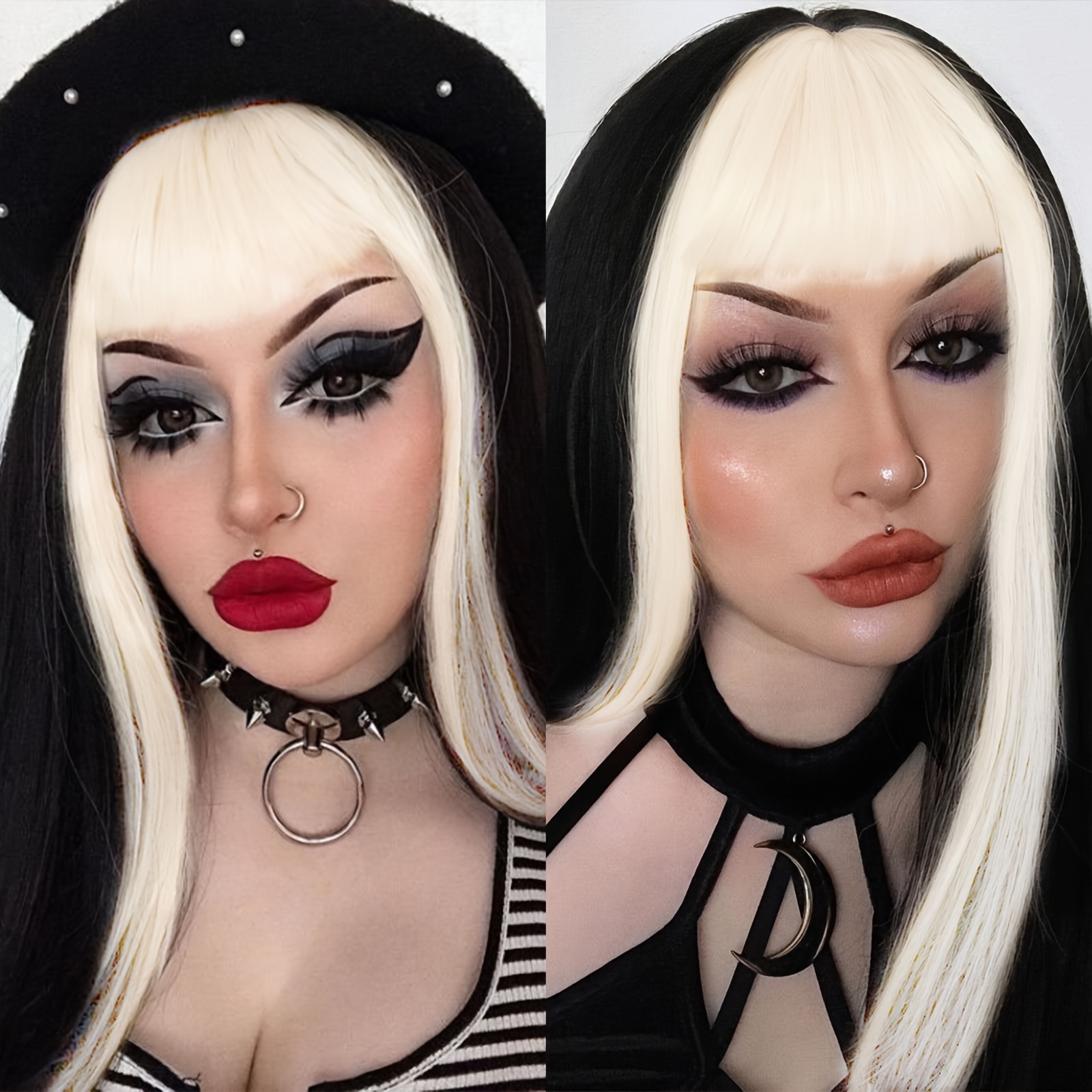 Women' & Suitable for Women' Long Straight Synthetic Heat-Fused Fiber Wig - Natural Looking Hairpiece with Cosplay, Daily Wear, for Party, for African Descent, 26inch - Image 5