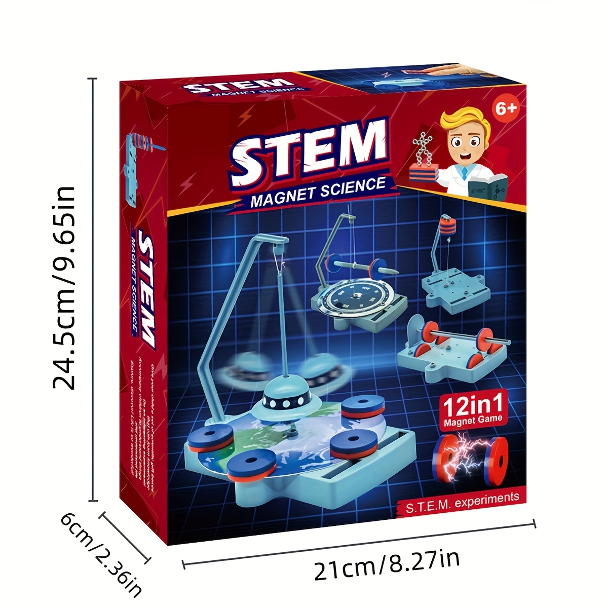 12-in-1 Anti-Gravity Magnetic Floating Science Set | Suitable for Teenagers and Children, Ideal for Boys and Girls Birthday Gifts, Best Christmas Gift, Made of ABS, Mixed Colors - Image 5
