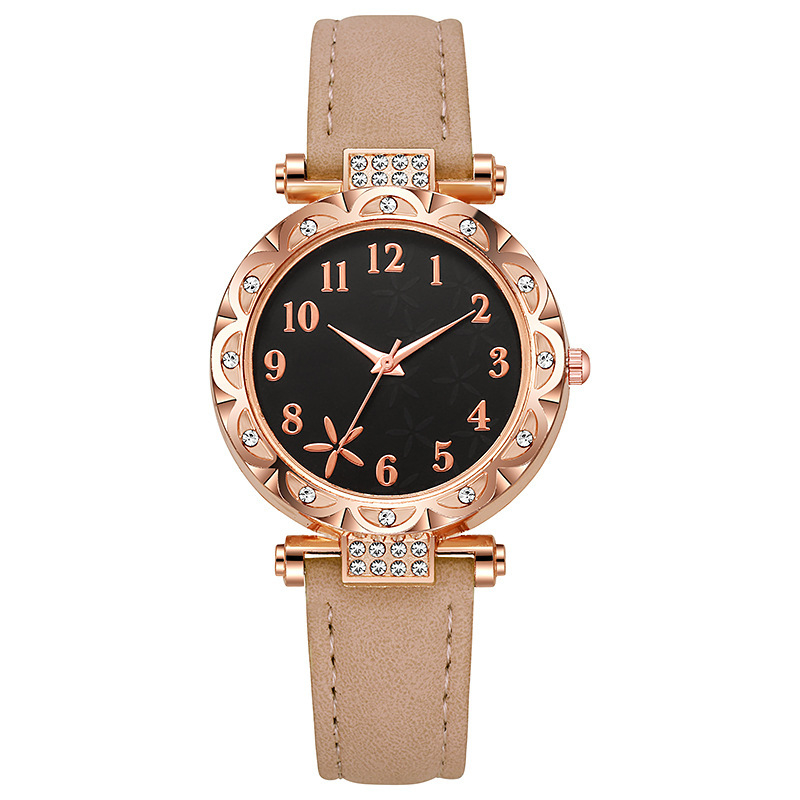 1pc Women'S Elegant Starfish Pattern Watch with & Pink Hands, Faux Leather Strap, Quartz Movement, Large Easy-to-Read Analog Clock, Casual & Semi-Formal Watch for Students & Everyday Use, Battery-Powered (CR2030) - Stylish & Affordable Women'S Fashi - Image 2
