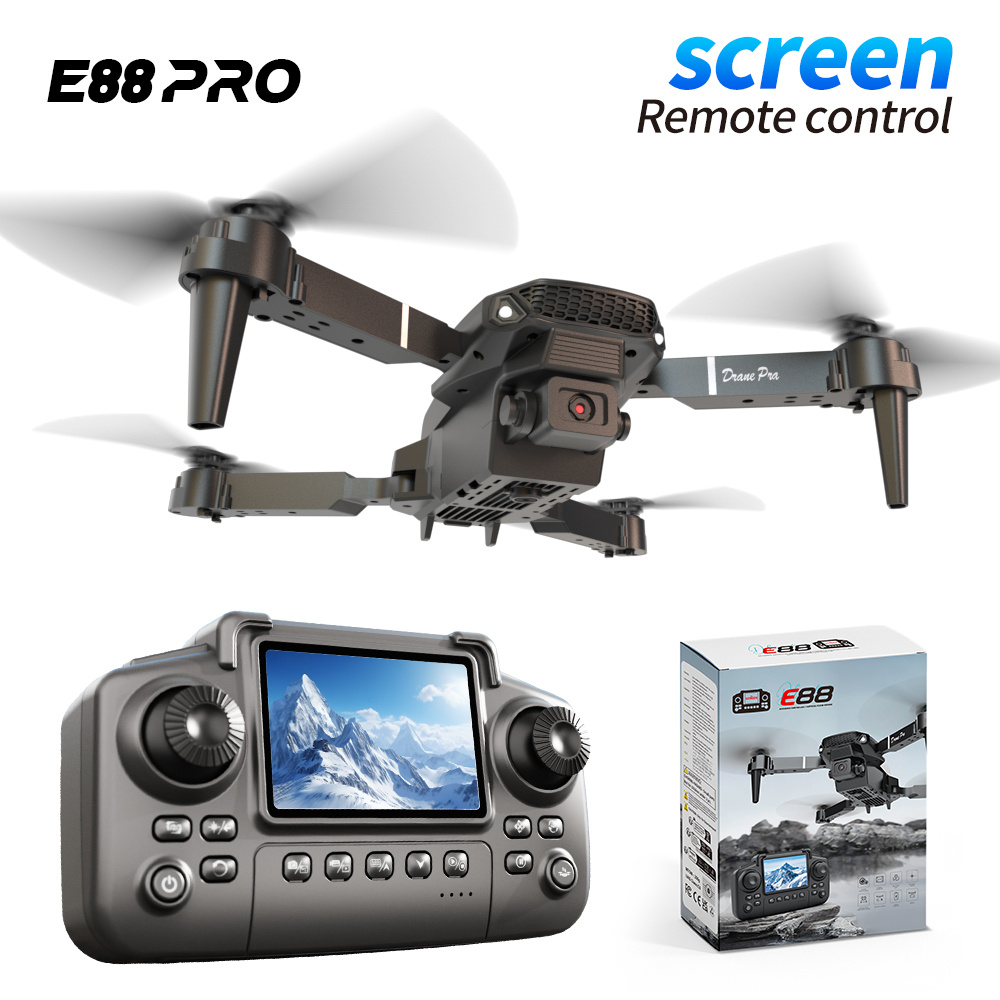 E88 Drone With 2 Batteries | Beginner-Friendly, Lightweight Design, Single Camera, Black Remote Control, Obstacle Avoidance, HD Video, Wi-Fi Enabled, Rechargeable Battery for Aerial Photography & Videography - Image 4