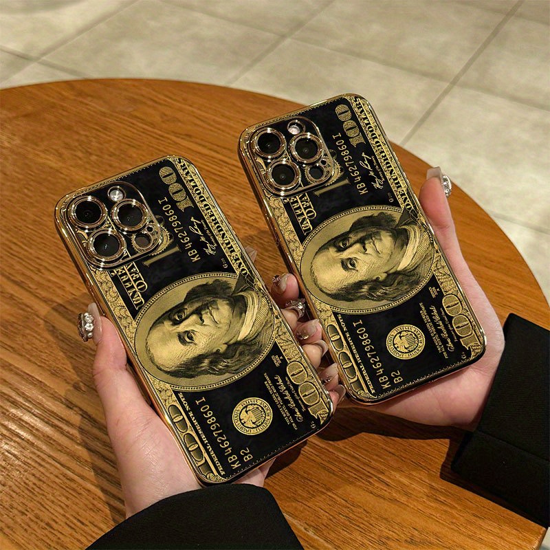 Phone Case - High-End Quality! A Gold-Plated Phone Case with Classic Elements And Creative Designs, Featuring UV Printing, Wear-Resistant And Anti-Slip Properties, Made from PC Material, Compatible with Various Iphone Including 17/16/15/14/13/12/11. - Image 3