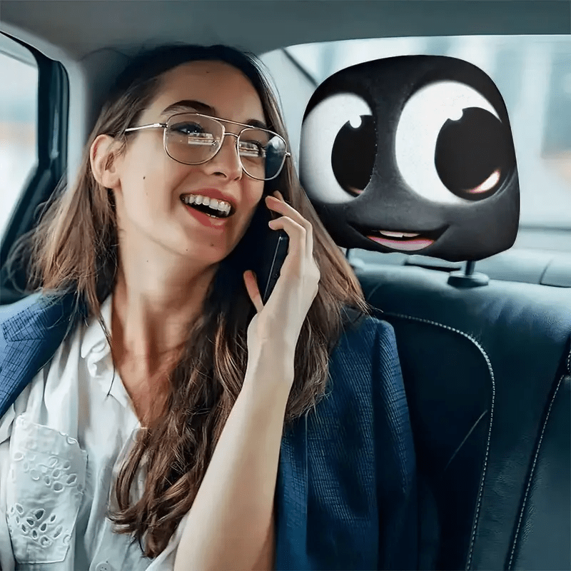 2pcs Cute Cartoon Character Seat Covers - Soft, Fit for All Vehicles, Durable & Stylish Interior Accessories, Cute Accessories, Vehicle Seat Protection, Playful Design, christmas gifts - Image 7