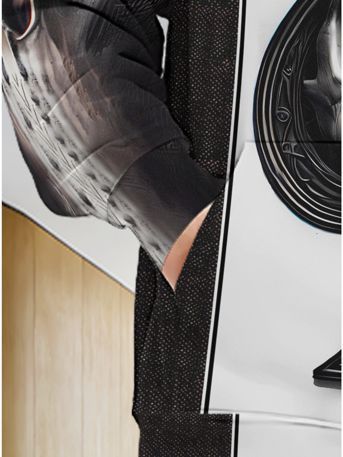 Men'S Ace of Spades Skull Graphic Hoodie - Black & White Print, Soft Polyester Zip-Up Pullover for Casual Wear, Outdoor Activities, and Daily Use, Hoodie for Winter, Autumn Fashion, Durable Fabric - Image 7