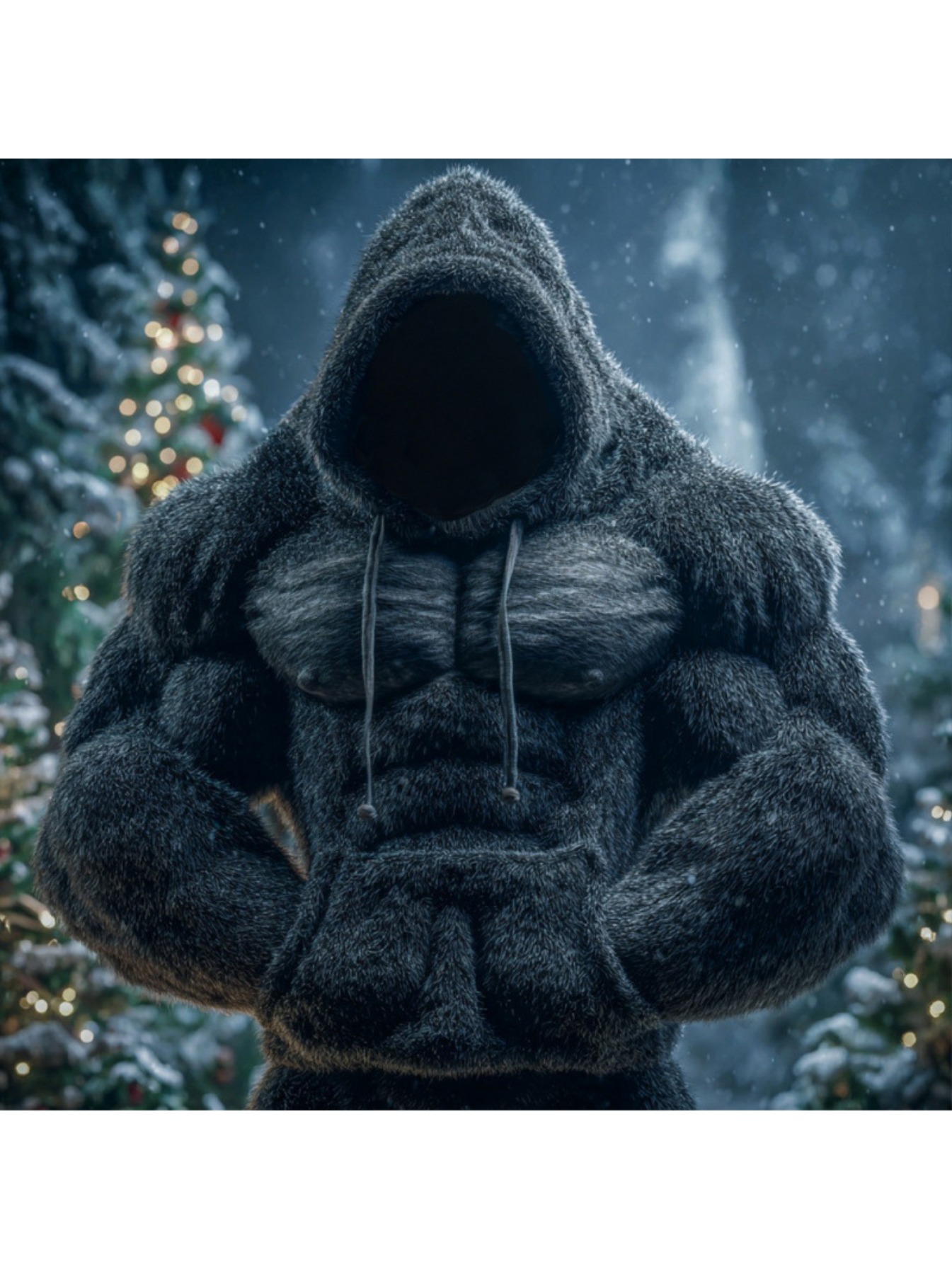 Plus Size - 3D Digital Printed Hoodie | New Spring Fashionable Hooded Long-Sleeved Top, Warm Men'S Clothing with Crew Neck, Regular Fit, Slight Stretch Fabric, Vintage and Casual Style