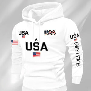 1 Men's Casual Fashion Slogan Print Hooded Sweatshirt, Long Sleeve Pullover, Regular Fit Men's Hoodie