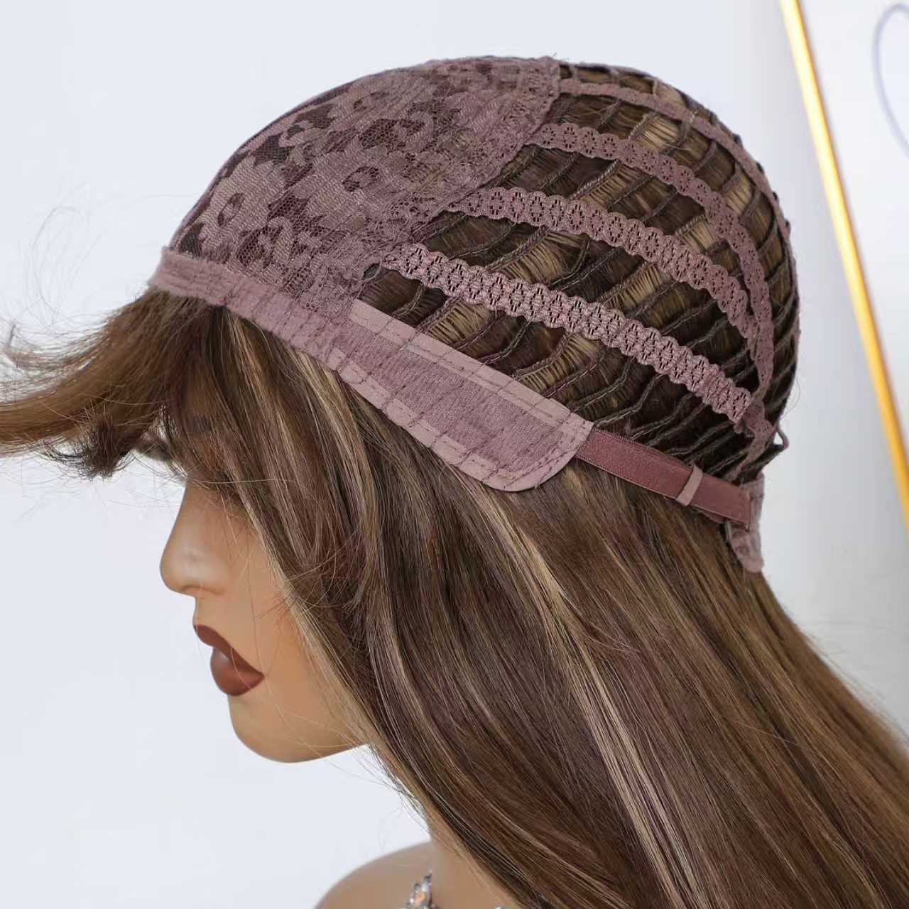 30-Inch Women's Elegant Long Curly Wig - Soft Synthetic Hair with Natural Volume & Fullness, Rose Net Cap for All-Day Comfort - Light Beige Tones (Blonde/Brown/Black/Red) - Wavy Texture for Cosplay, Parties, Casual Attire - Suitable - Image 9