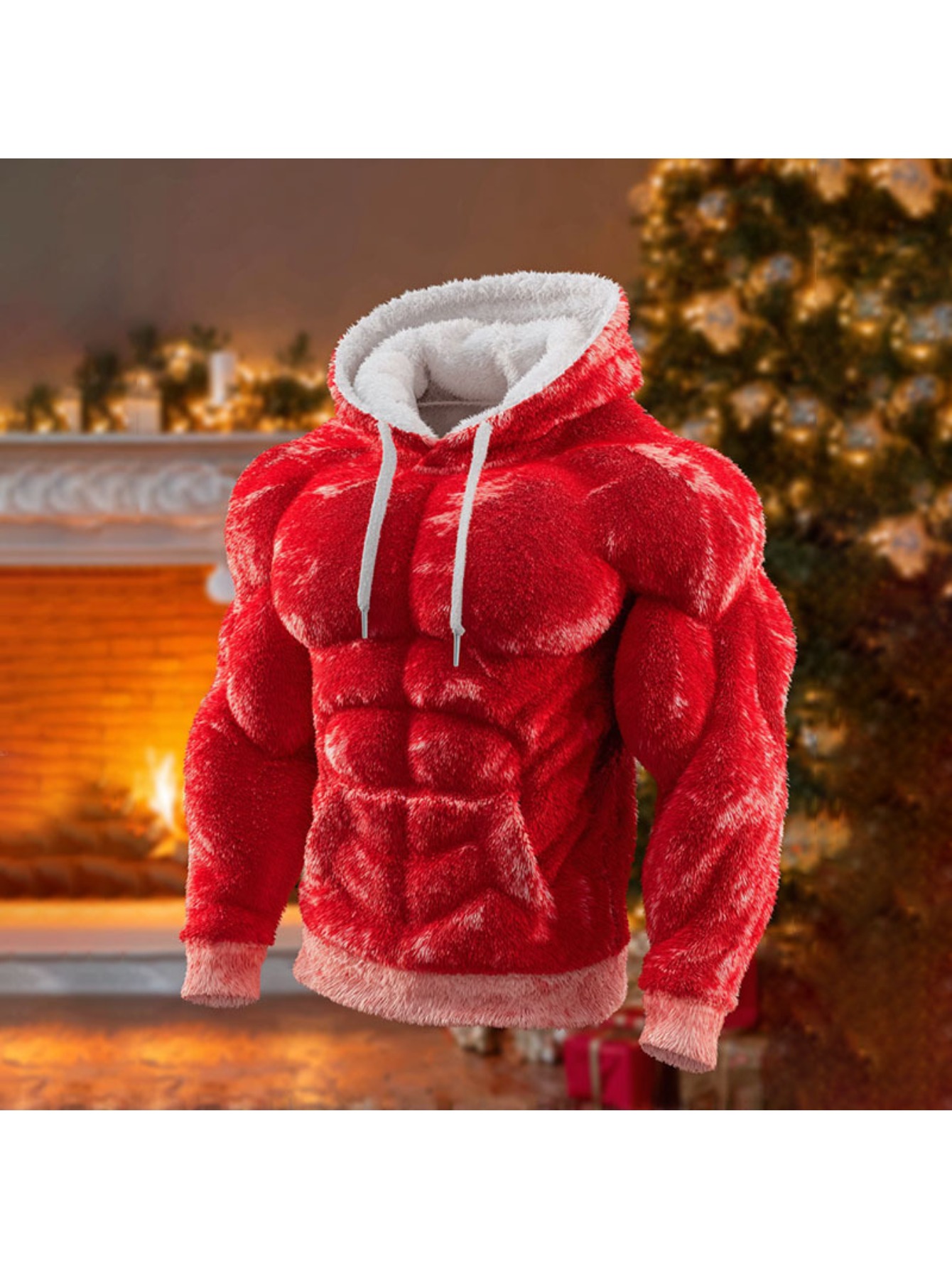 Plus Size - 2025 New 3D Printed Plus Size Men's/ Woman'S Hoodie, Street Fashion Hooded Autumn and Winter Hoodie, Print Hooded Jacket, Machine Washable Winter Coat for Christmas & All-Season Wear, Durable Casual Outerwear - Image 9