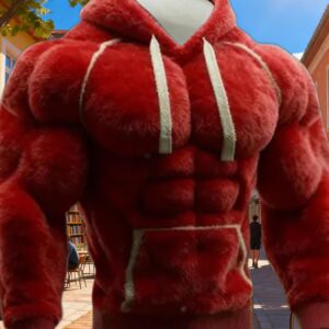 New Men's Streetwear Flannel Hooded Sweatshirt for Fall/Winter Stocking Sock, All-Season Wear, Christmas Day Gift for Boyfriend/Husband, Regular Fit Long Sleeve Sweatshirt, Daily & Casual Wear