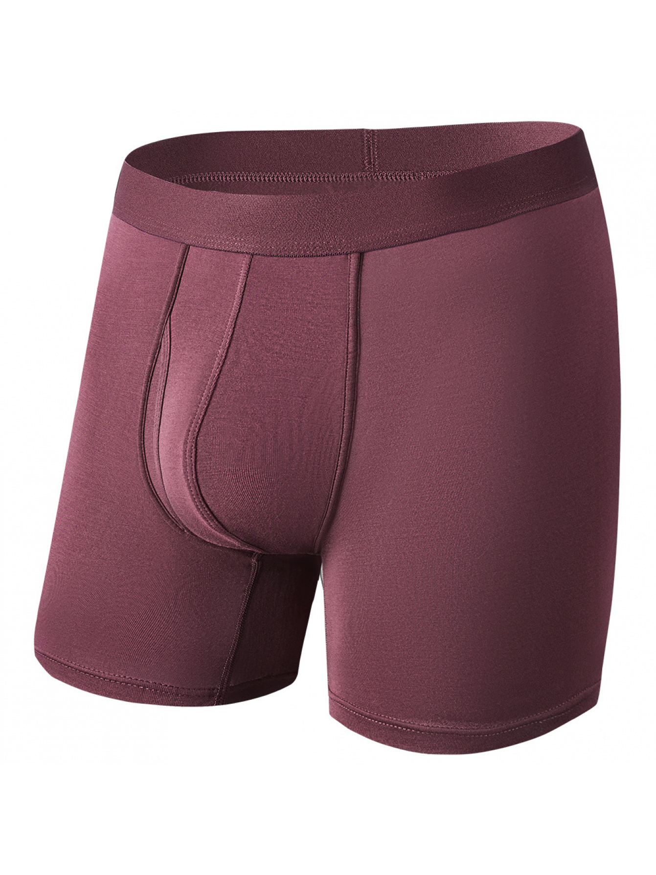 Multicolor Random Men's Extended Length Bamboo Fiber Boxers- Mid-rise, Sports Breathable Underwear. Light Beige-friendly, Moisture-absorbing, Quick-drying, No Stuffiness or Sweat. Comfortable, Breathable, High Elasticity, Seamless, Plus Sizes - Image 7