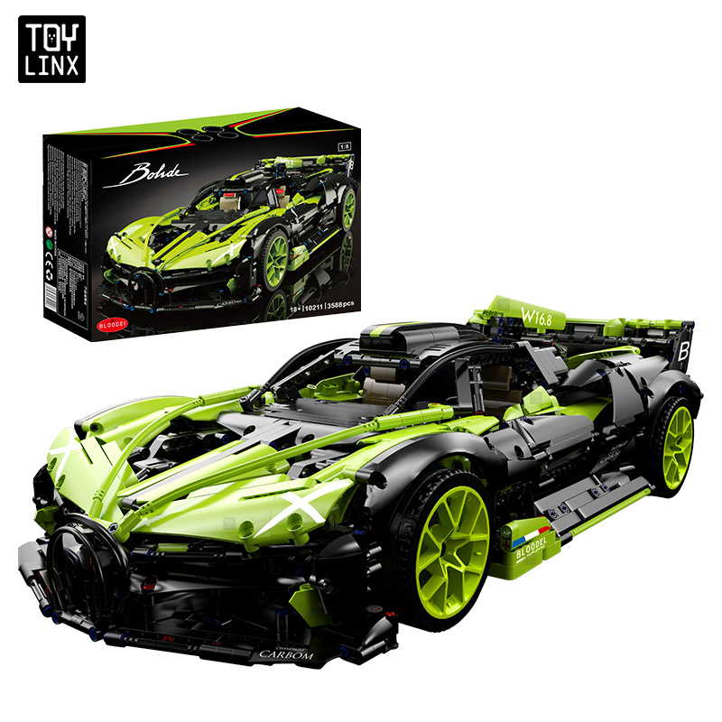 4310pcs Supercar Series Building Blocks Set - 1: 8 Scale, Liftable Design, Perfect for Birthday, Christmas, Halloween, Thanksgiving & New Year Gifts - Image 7
