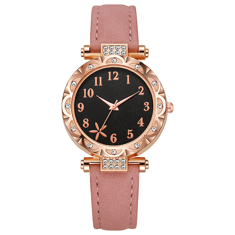 1pc Women'S Elegant Starfish Pattern Watch with & Pink Hands, Faux Leather Strap, Quartz Movement, Large Easy-to-Read Analog Clock, Casual & Semi-Formal Watch for Students & Everyday Use, Battery-Powered (CR2030) - Stylish & Affordable Women'S Fashi - Image 3
