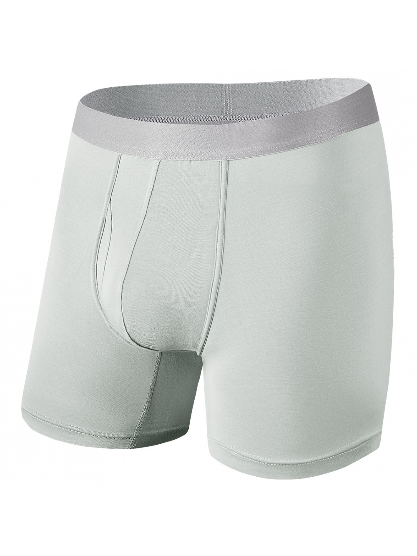 Multicolor Random Men's Extended Length Bamboo Fiber Boxers- Mid-rise, Sports Breathable Underwear. Light Beige-friendly, Moisture-absorbing, Quick-drying, No Stuffiness or Sweat. Comfortable, Breathable, High Elasticity, Seamless, Plus Sizes - Image 5