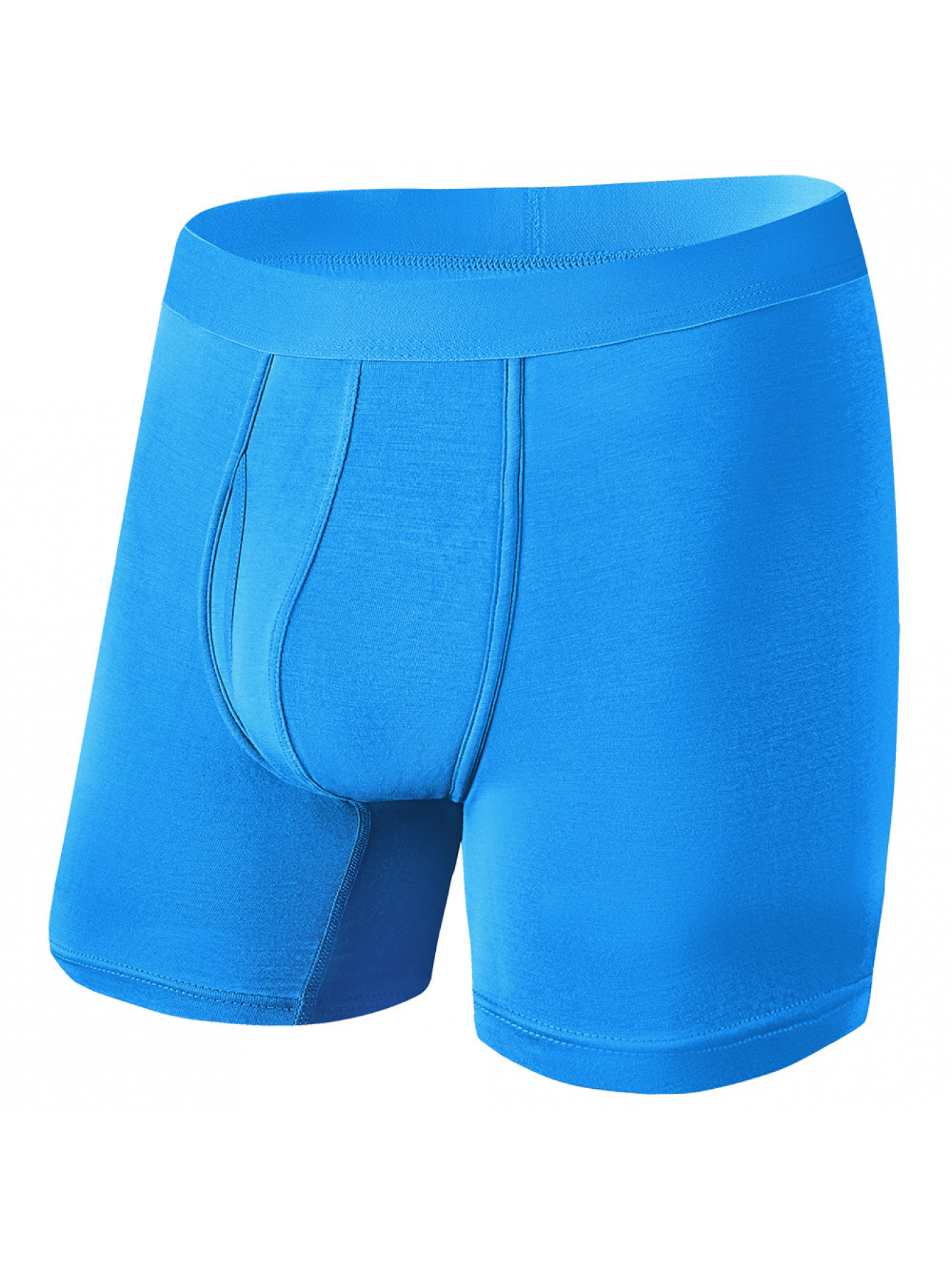 Multicolor Random Men's Extended Length Bamboo Fiber Boxers- Mid-rise, Sports Breathable Underwear. Light Beige-friendly, Moisture-absorbing, Quick-drying, No Stuffiness or Sweat. Comfortable, Breathable, High Elasticity, Seamless, Plus Sizes - Image 8