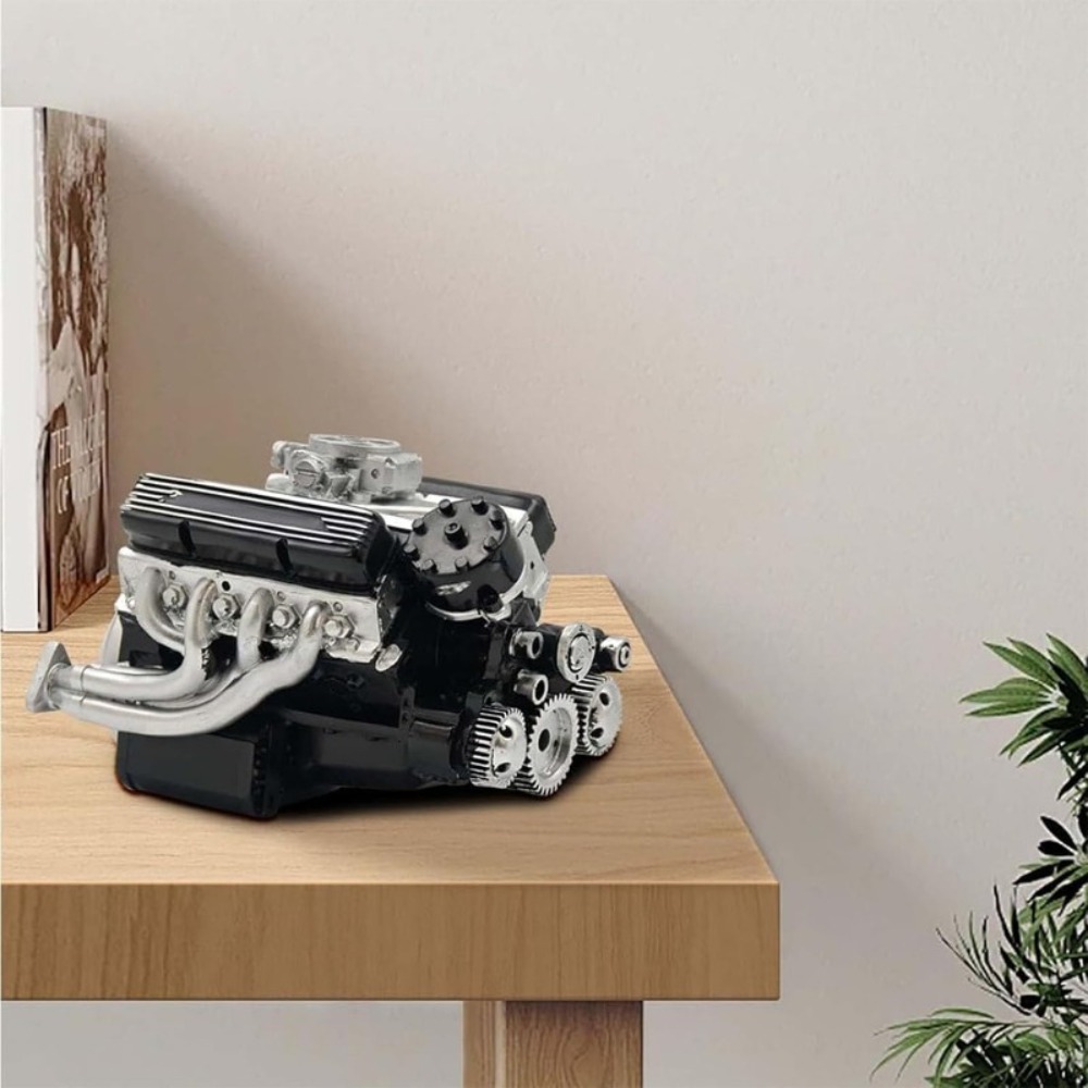 ZXC Cison V8 Engine Kit - Small-Block V8 Resin Model Building Blocks with Multi-Color Options (Red, Green, Yellow, ) | Detailed Internal Components & Realistic Design for Model Cars, Collectors & Hobbyists | Challenging Assembly Project - Image 9