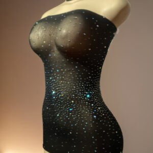 [Party & Evening Dress] Women's Sexy Party & Evening Dress - Formal/Clubwear Outfit with High-Waisted Fit, Hand Washable Glamorous Rhinestone Party Gown for Women - No Underwear/Panties Included, Formal Wear, Sophisticated Silhouette, Highelasticity Fabric