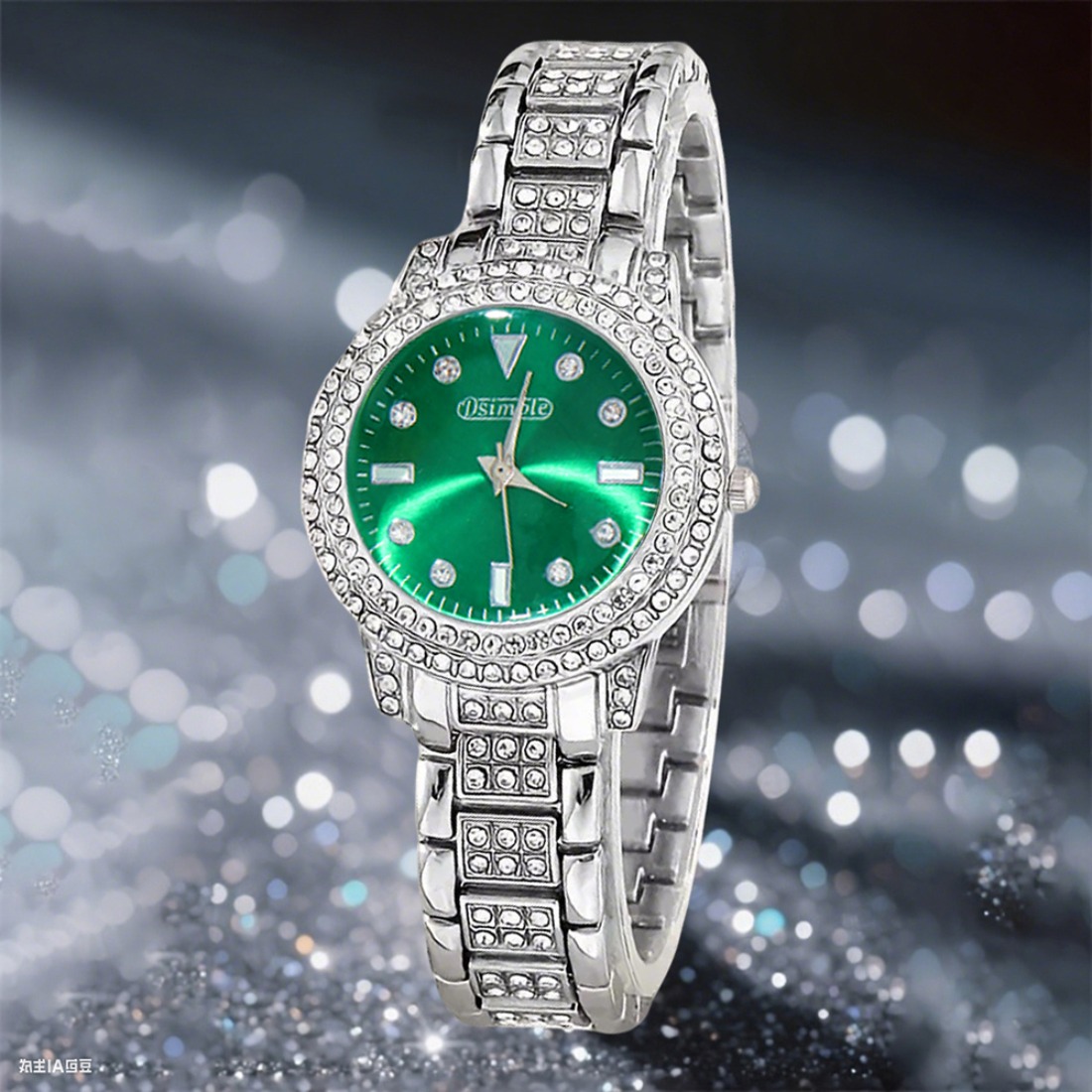 5pcs Elegant Watch and Set - Minimalist Stainless Quartz Watch Collection with Matching Necklace, Ring & Earrings, Analog Dial Round Face for Casual & Dressy Occasions, Perfect Holiday Gift - Image 8