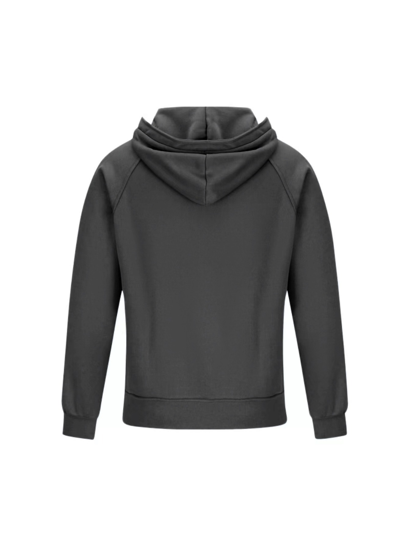 Men'S Heavy-Duty Full-Zip Hoodie - Long Sleeve Zipper Jacket with Front Pockets, Soft Warm Outerwear for Fall/Winter, Casual Outdoor & Everyday Streetwear - Black (2025 Autumn/Winter Collection), Zip Up Hoodie, Fall Winter Apparel - Image 7