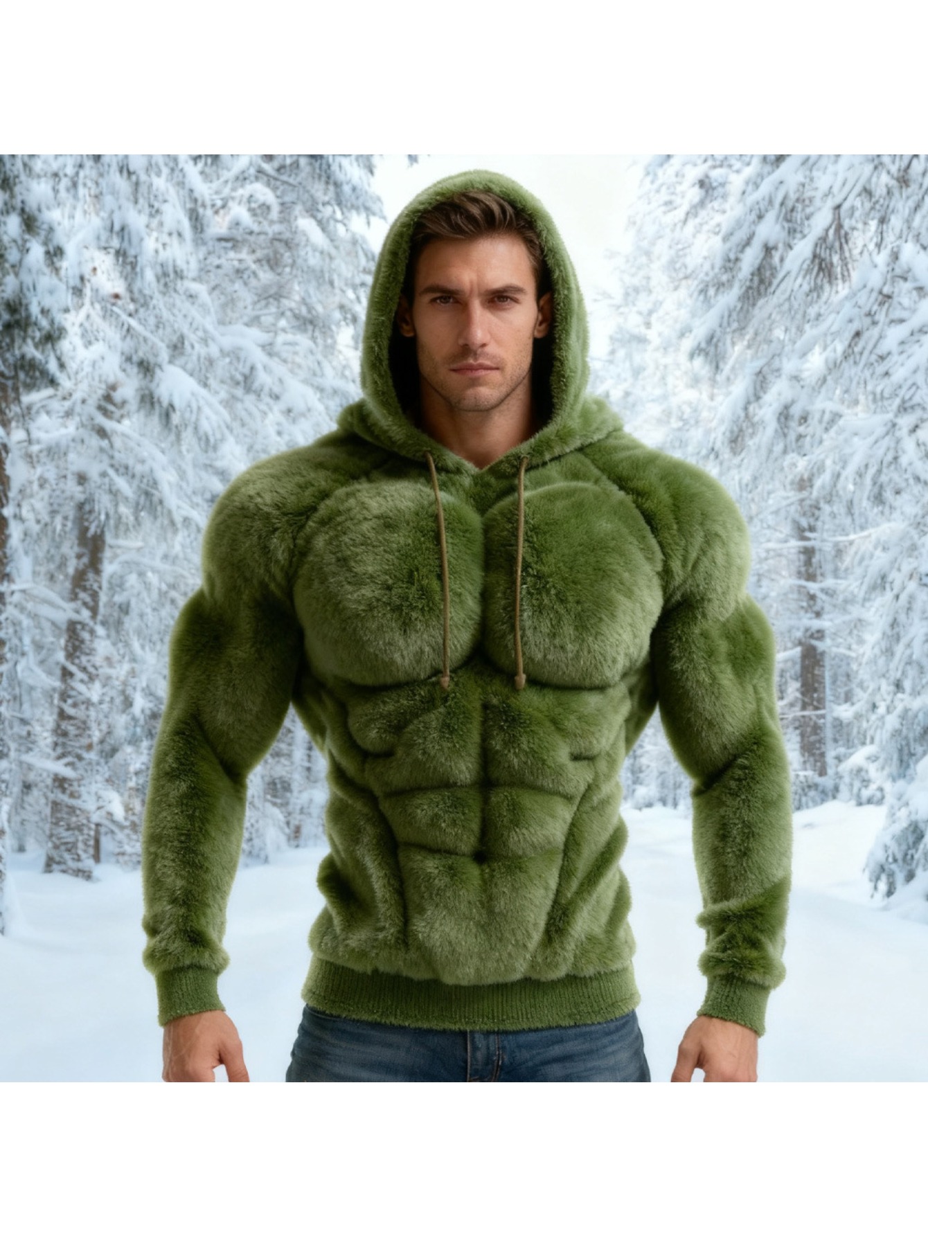 Plus Size - 2025 New 3D Printed Plus Size Men's/ Woman'S Hoodie, Street Fashion Hooded Autumn and Winter Hoodie, Print Hooded Jacket, Machine Washable Winter Coat for Christmas & All-Season Wear, Durable Casual Outerwear - Image 3