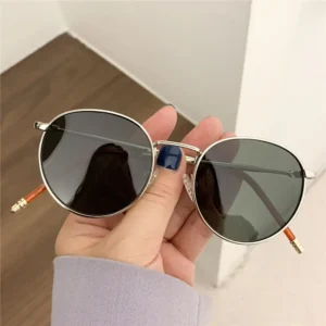 Women Men Sunglases Round Sun Glasses Women's Metal Frame Eyewear Fishing Glasses UV400 Shades