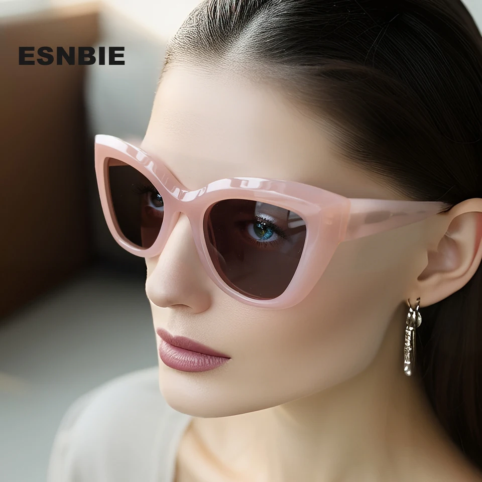 NEW Stylish Scuplted Acetate Sunglasses Women Cat Eye Ladies Polarized Sun Glases Men Uv Protection Butterfly Shades lunette sol - Image 3