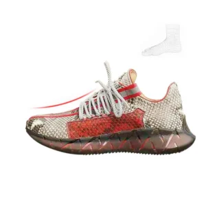 New Snake Skin Anti Slip Wear Resistant Bottom Casual and Soft Sports Male Leather Walking Men's Vulcanize Shoes Men Sneakers