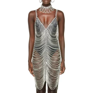 Sexy, Elegant, and Stunning Rhinestone Body Chain Party, Dance Party, Sexy Lingerie, Bra Chain Decoration, Women's Beach Bikini