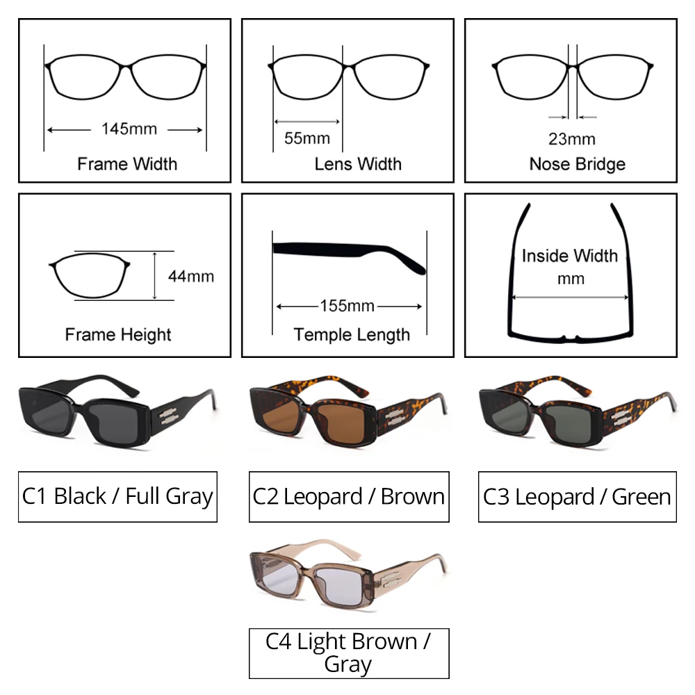 Retro Simple Women Sunglasses Fashion Luxury Designer Female Trendy Square Sunglases Points UV400 Protection Sun Shades Oculos - Image 4