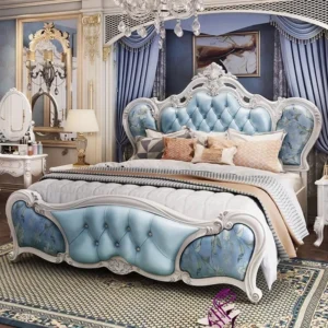 Double Bedroom Bed Queen Multifunctional Beauty Luxury Wooden Portable Bed Sex Princess Sleeping Camas De Casal Home Furniture