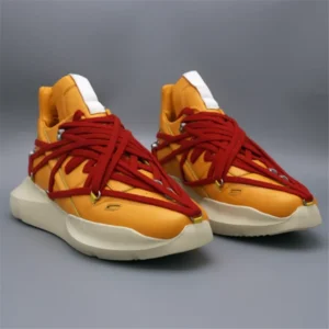 New Lacing Up Men Low-top Platform Boots Genuine Leather Sneakers for Men