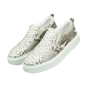 2025 new arrival Fashion Python skin causal shoes men,male Genuine leather sneakers pdd730