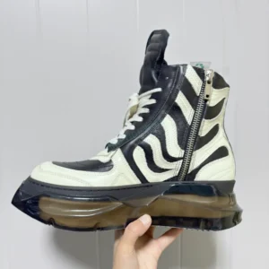 Brand Men Boots Genuine Leather Lace Up Women Ankle Shoes Platform Increase High Street Retro Vintage Luxury Designers Sneakers