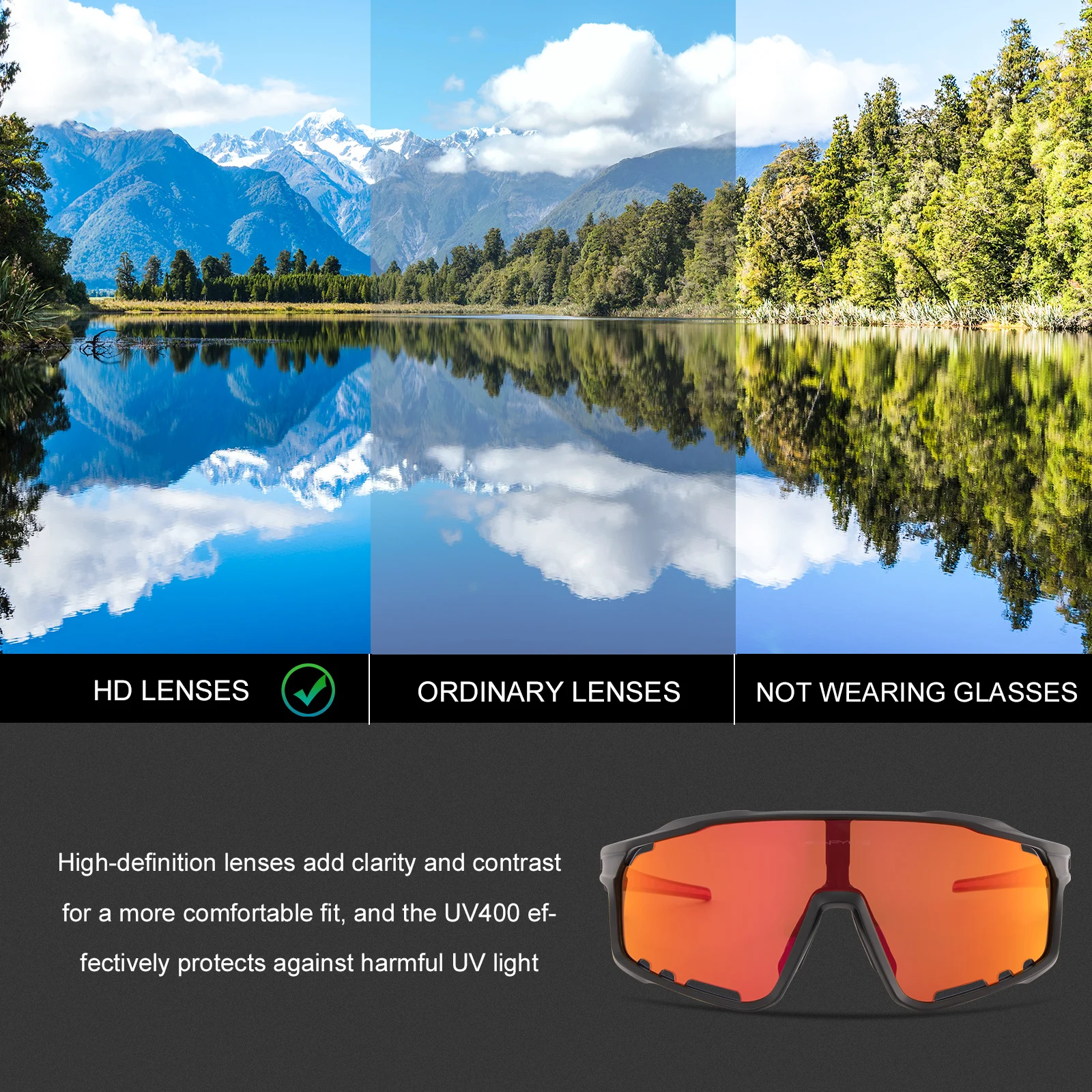 Cycling Glasses Outdoor Bicycle Hiking Drive Running Sunglases Men Women MTB Road Bike Glasses Fashion Sports Glasses - Image 6