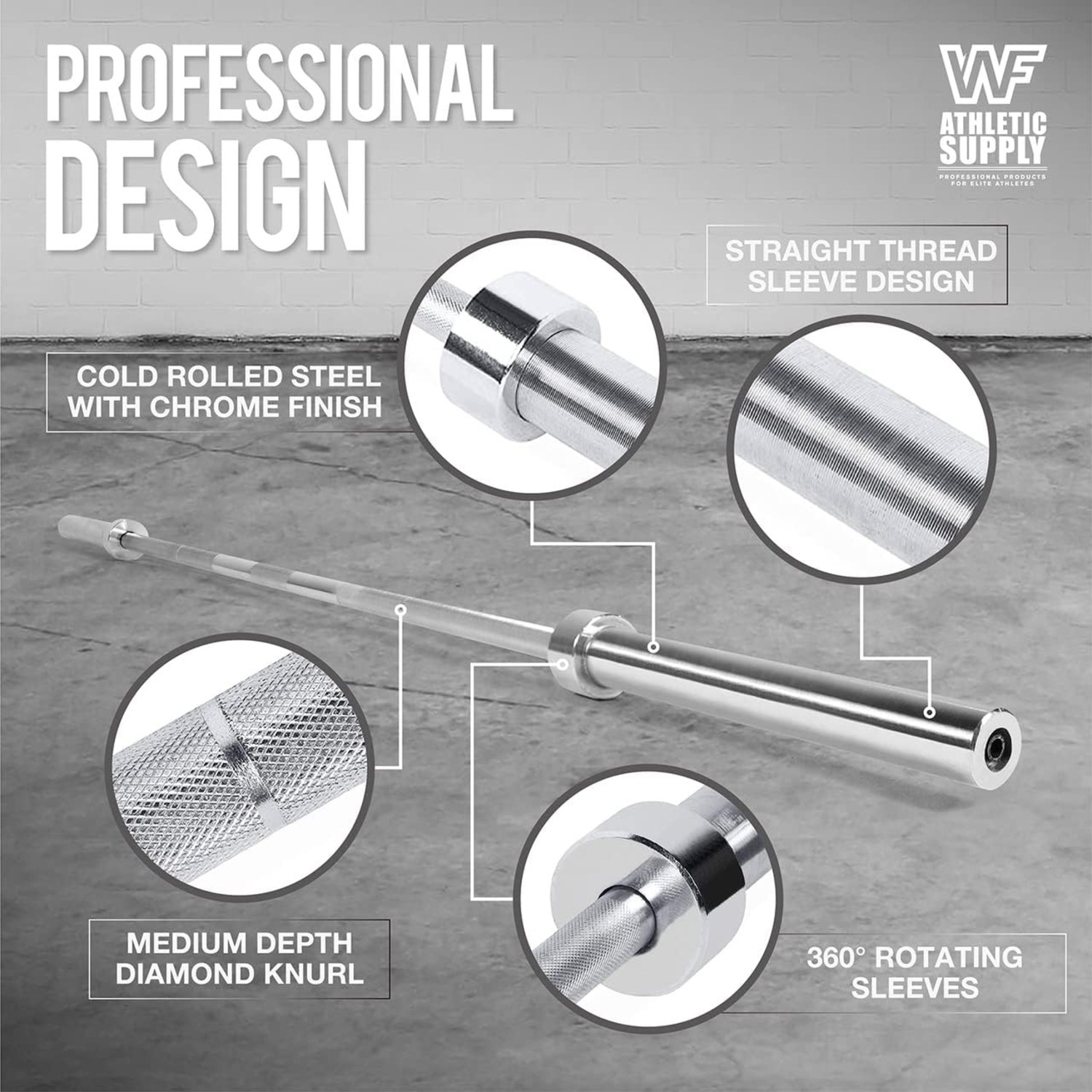 Cast Iron Grip Plates, Fit 2-inch Barbell for Strength & Conditioning Workouts,…