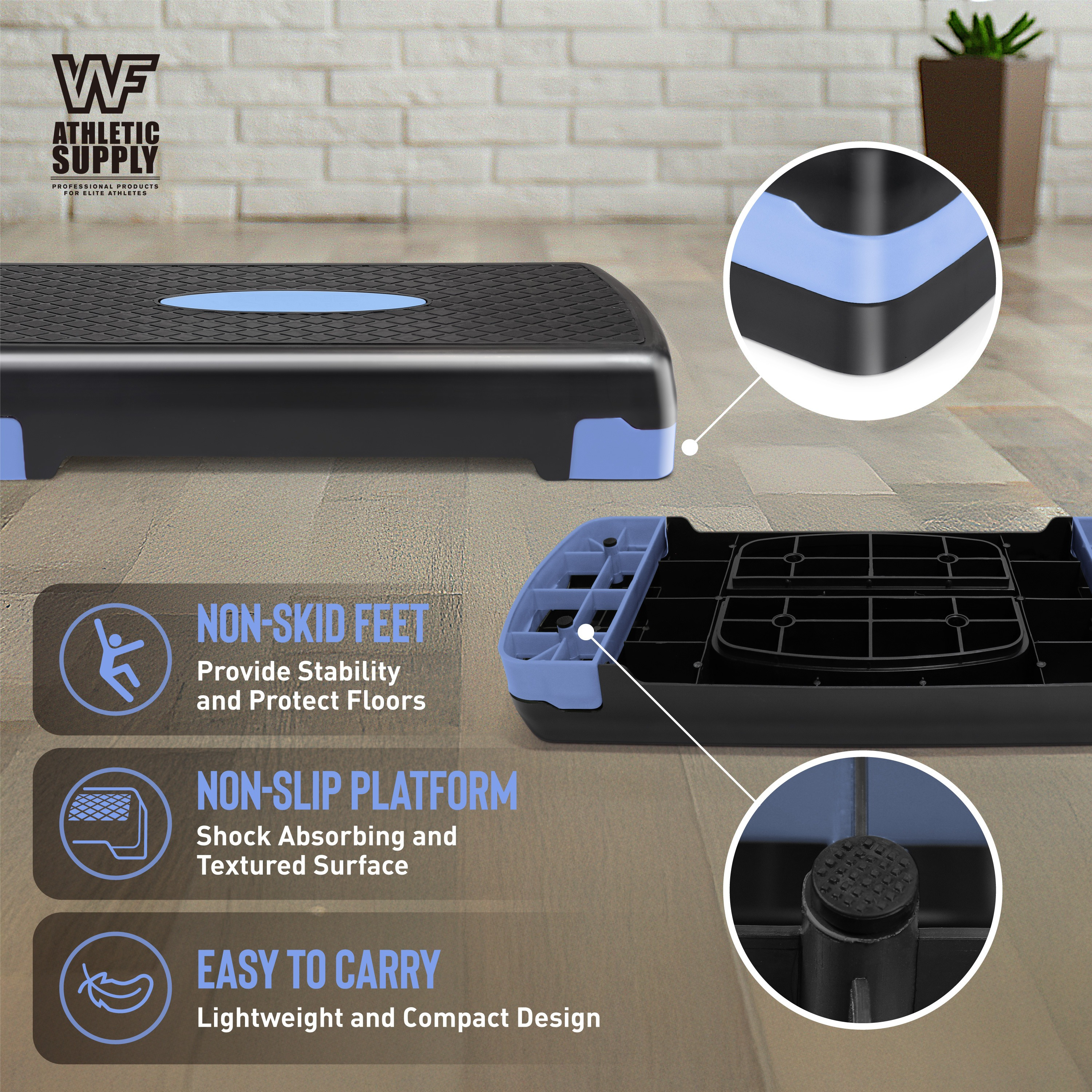 Aerobic Stepper Set with Dumbbells & Measuring Tape, Adjustable Height 2 Level Risers Workout Exercise Step Platform, 3 Colors, the Ultimate Gift for a Joyful Holiday and Merry Christmas - Image 20