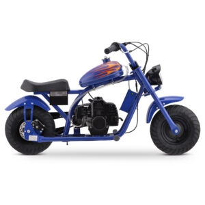 Mini Off-Road Dirt Bike, 49 CC 2-Stroke Gas Chopper Bike with Off-Road Tire, Disc Brakes, Led Headlight, Max Load 160Lbs, Up to 20Mph