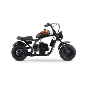Mini Off-Road Dirt Bike, 49 CC 2-Stroke Gas Chopper Bike with Off-Road Tire, Disc Brakes, Led Headlight, Max Load 160Lbs, Up to 20Mph
