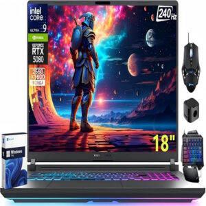 ASUS ROG Strix G18 18 Inch Gaming Laptop 2025, NVIDIA GeForce RTX 5080, Intel Ultra 9 275HX, 18" ROG Nebula 2.5K 240Hz, 32 GB DDR5 RAM, 2 TB SSD, Wi-Fi 7, RGB Backlit Keyboard, Windows 11 Pro