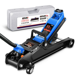 DNA Motoring 2.5 Ton/5500 lbs Red / Blue Steel Low Profile Hydraulic Trolley Service/Floor Jack