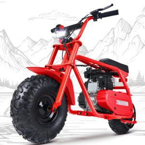 99cc 4-Stroke Gas Bike, All-Terrain Mini Dirt Bike for Adults with LED Headlight, Up to 34.5KM/H, Max 200LBS,MB001 sports & outdoor play motorcycle,gift ideas
