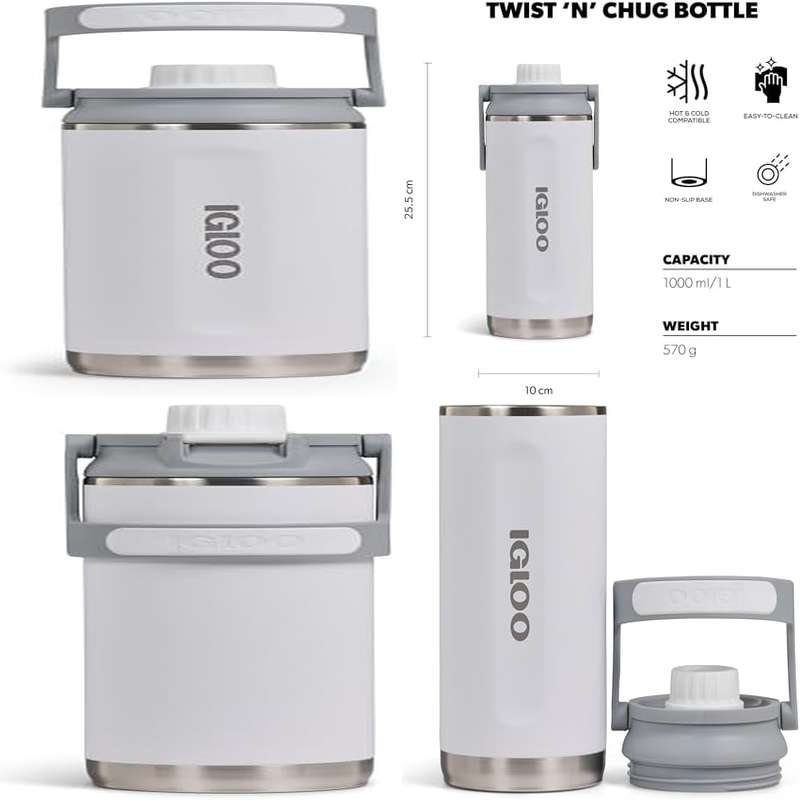 36 OZ Chug BTL for Specific Application with 4P in WHT Color