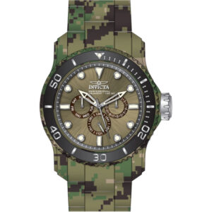Invicta Men's 47855 Pro Diver Quartz Chronograph Brown, Grey, Khaki Dial Watch