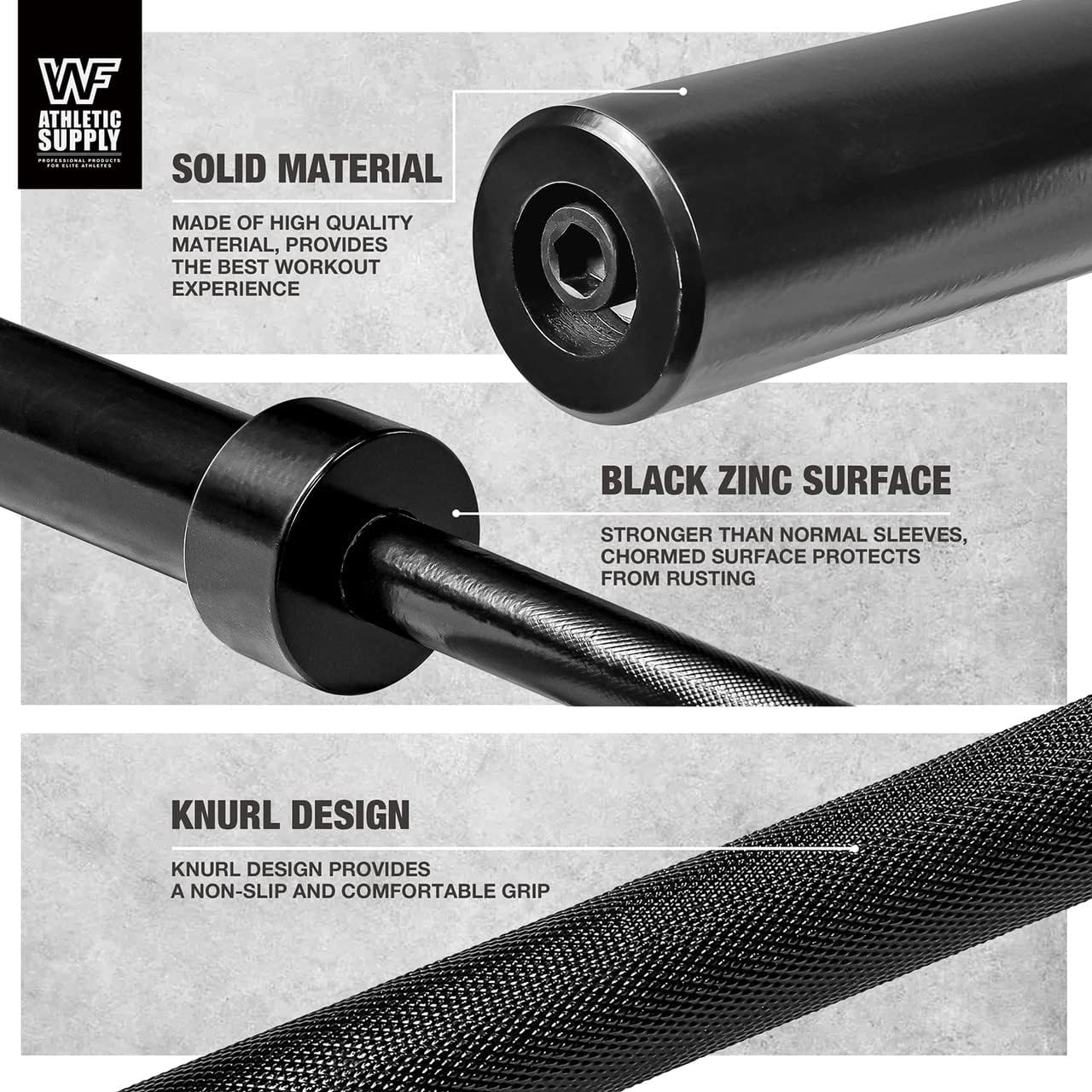 5 FT 2-Inch Barbell Bar for Weight Plates, 25 lb Barbell, Womens Barbell, Weight Bars for Lifting, 2 Inch Barbell for Strength Training, 5 foot - Image 10