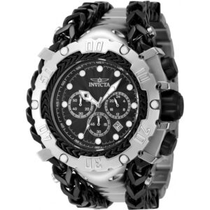 Invicta Men's 48185 Gladiator Quartz 3 Hand Black Dial Watch