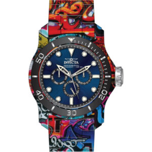 Invicta Men's 47856 Pro Diver Quartz Chronograph Black, Blue Dial Watch