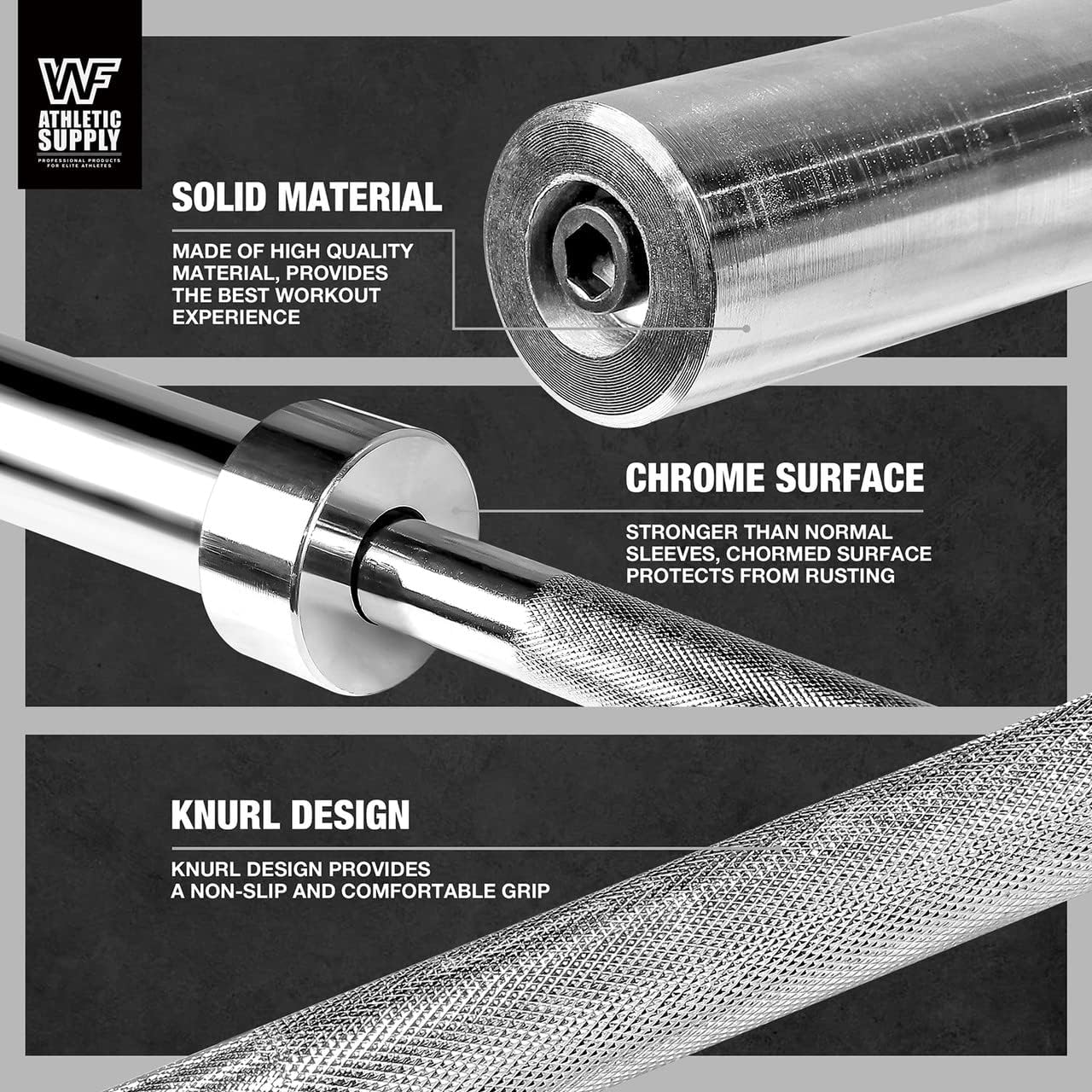 5 FT 2-Inch Barbell Bar for Weight Plates, 25 lb Barbell, Womens Barbell, Weight Bars for Lifting, 2 Inch Barbell for Strength Training, 5 foot - Image 5