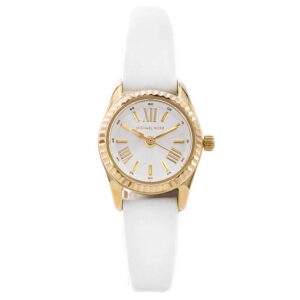 Michael Kors Women's Lexington MK4900 Strap White Dial Quartz Movement Buckle Clasp 19mm Round Watch