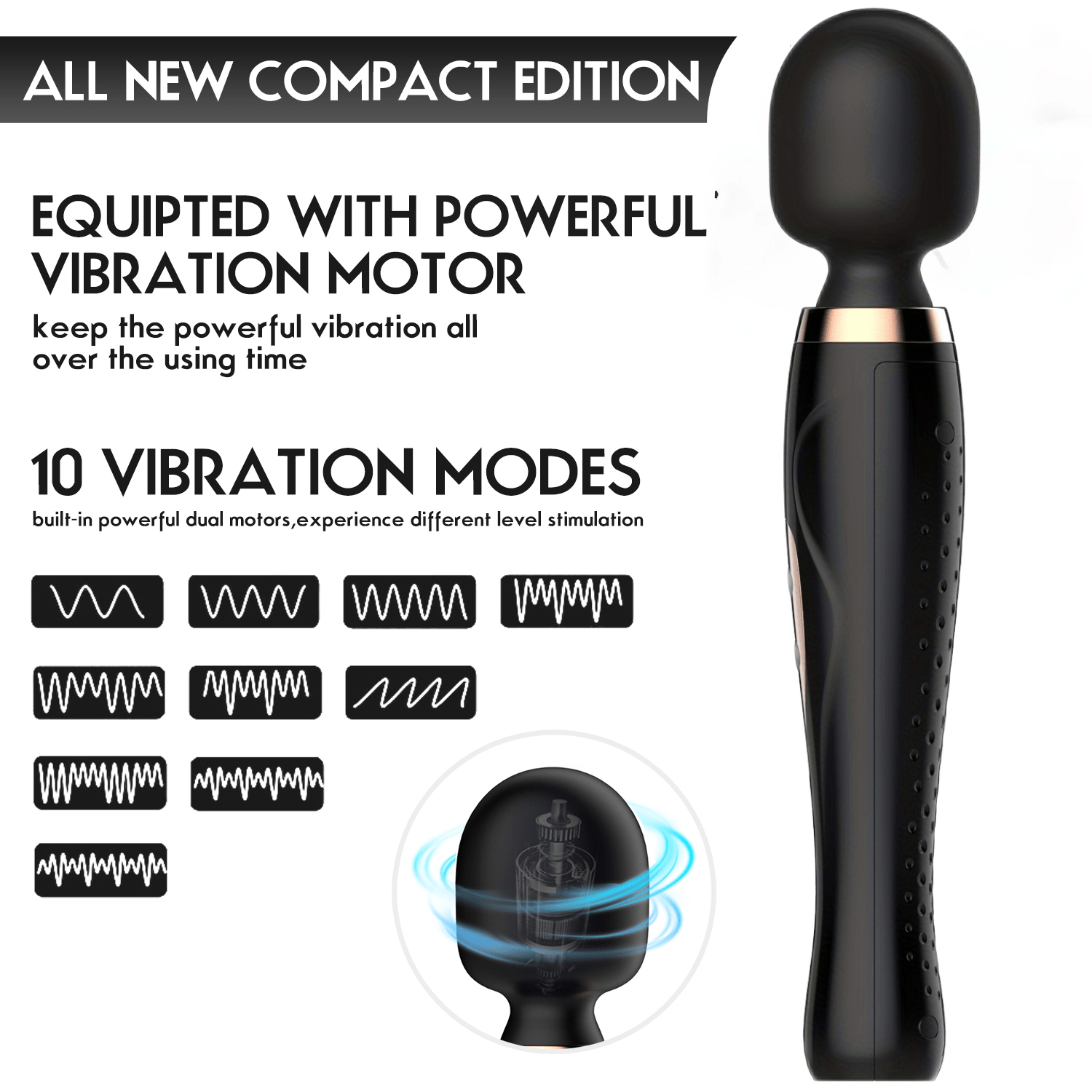 11.7'' Huge Vibrator Vibratingclitoralstimulator Nipplemassager Wand Handheld